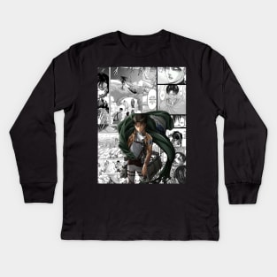 Levi Ackerman Kids Long Sleeve T-Shirt